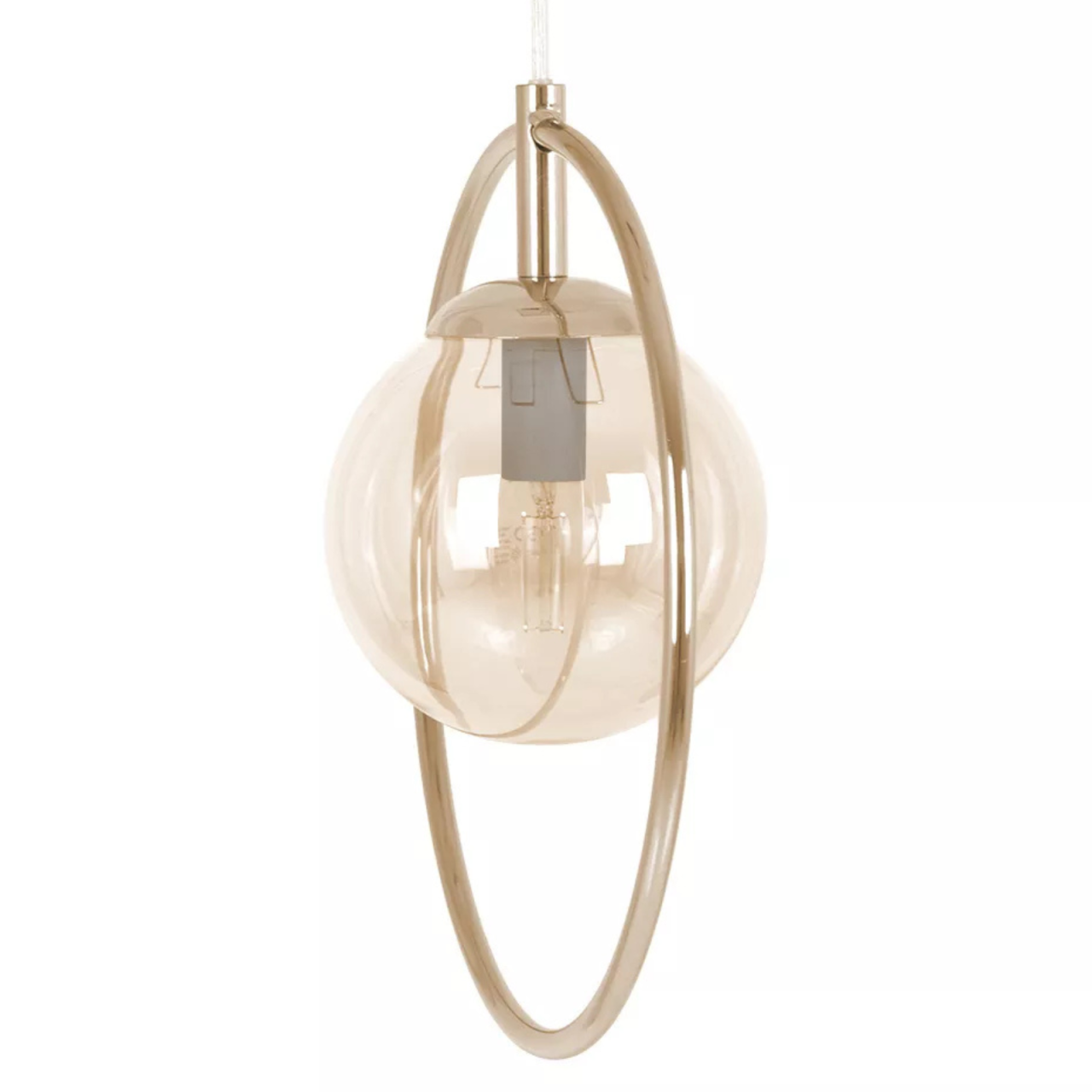 Lampă suspendată K-5395 SVEN E27 metal și sticlă [5]