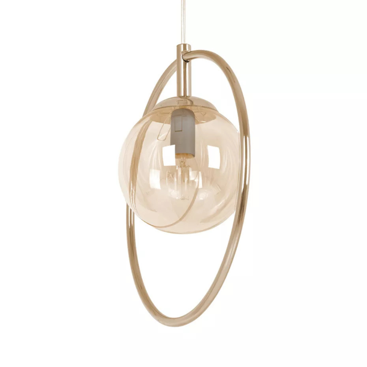 Lampă suspendată K-5395 SVEN E27 metal și sticlă [3]