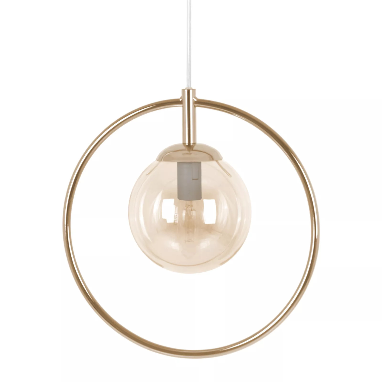 Lampă suspendată K-5395 SVEN E27 metal și sticlă [4]