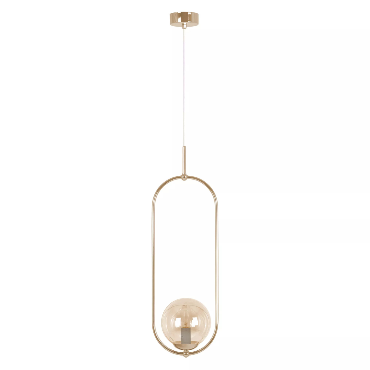 Lampă suspendată K-5396 SVEN E27 metal și sticlă [2]