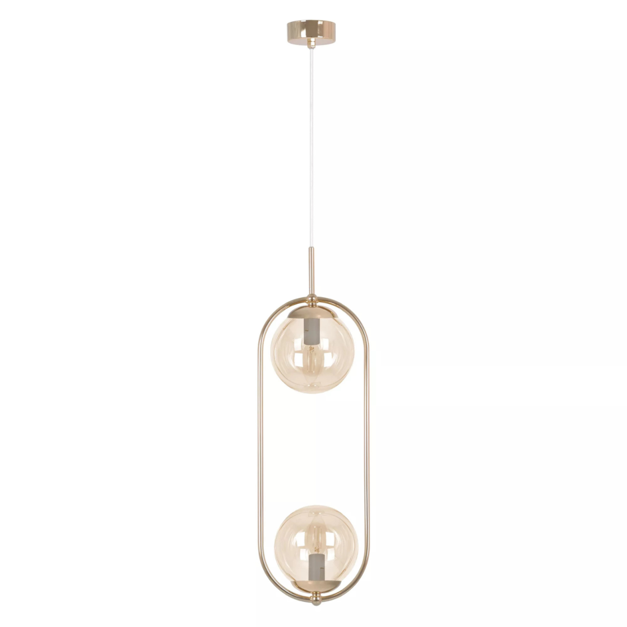 Lampă suspendată K-5397 SVEN E27 metal și sticlă [2]