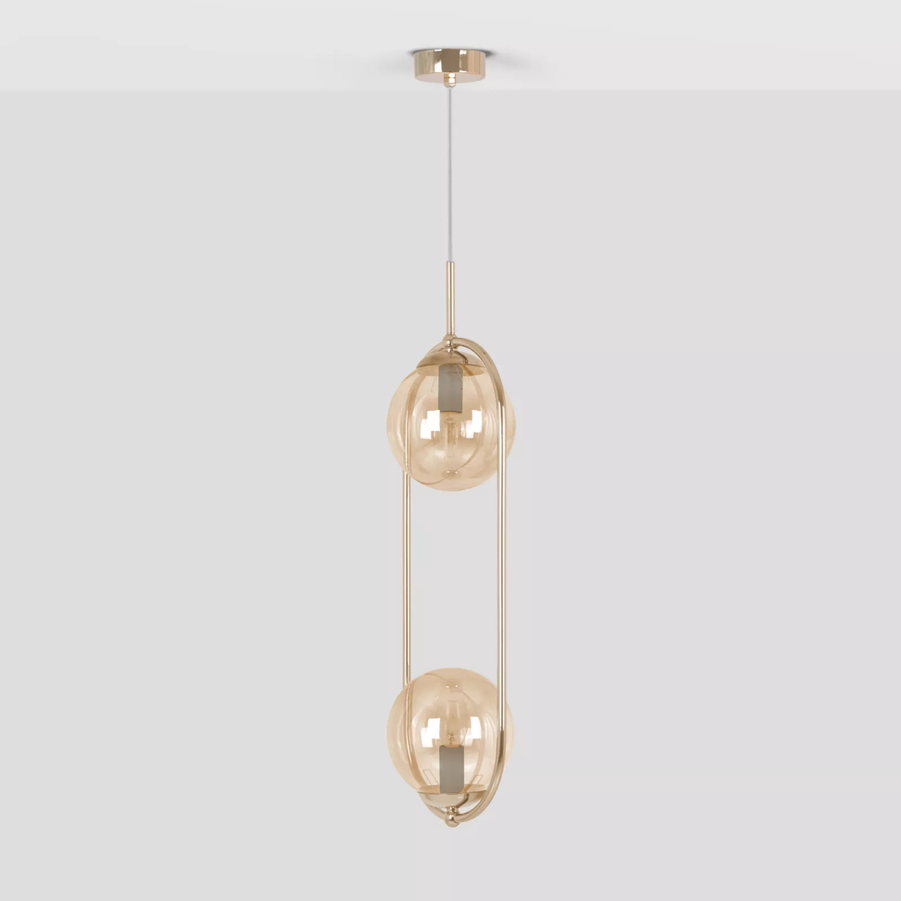 Lampă suspendată K-5397 SVEN E27 metal și sticlă [3]