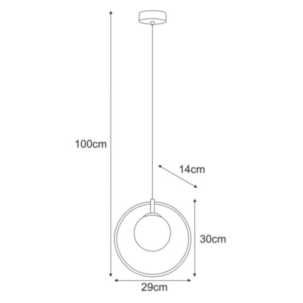 Pendul Kaja VENTA K-5476 negru chihlimbar E14 [3]