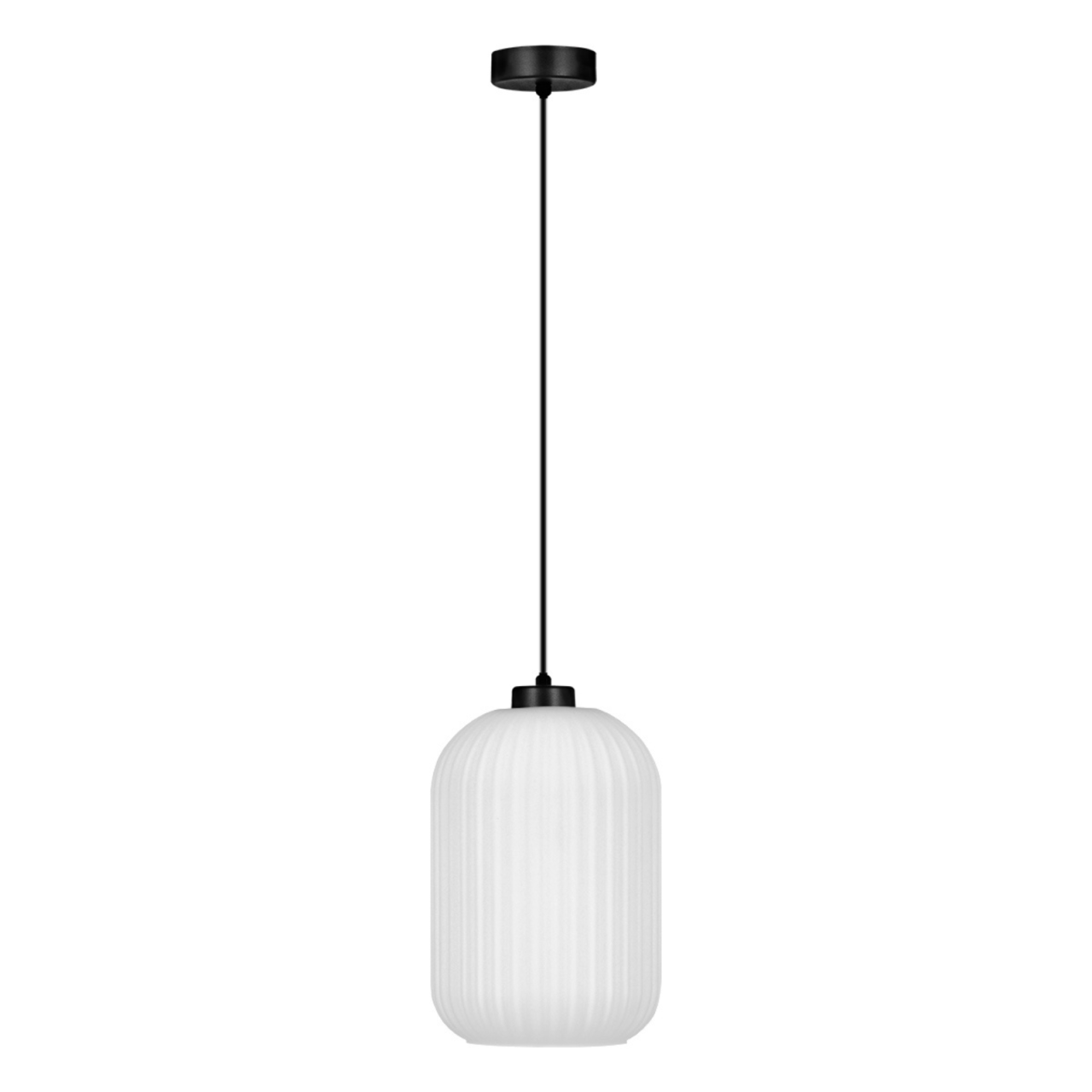 Pendul Kaja VILAR K-5731 negru cu sticlă albă E27 [2]