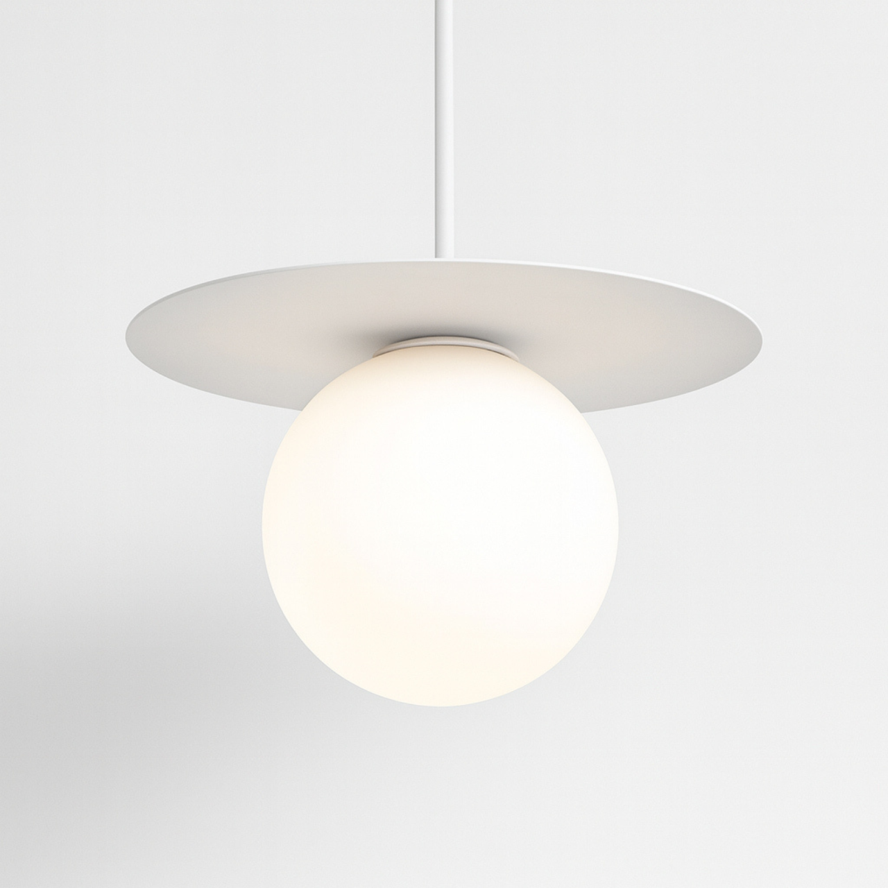 Lampă suspendată ROBIN K-5430 alb cu glob opal G9 | Kaja Lighting [3]