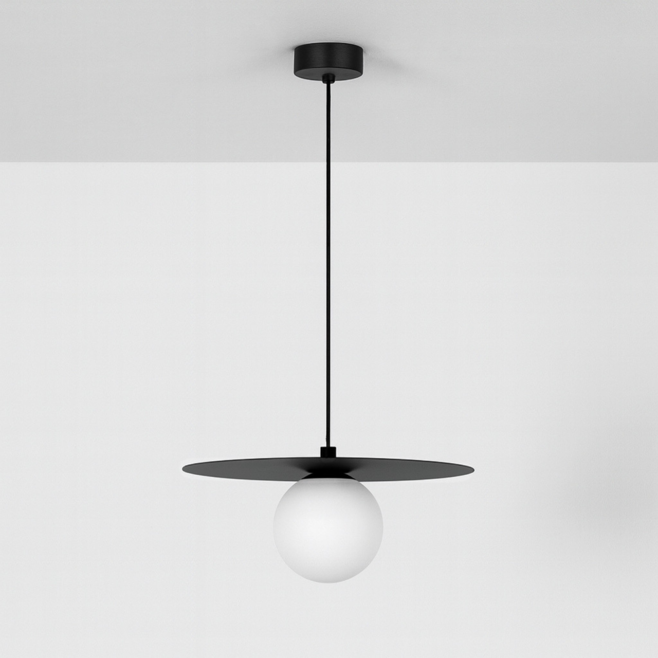 Lampă suspendată ROBIN K-5436 negru cu glob alb G9 | Kaja Lighting [2]