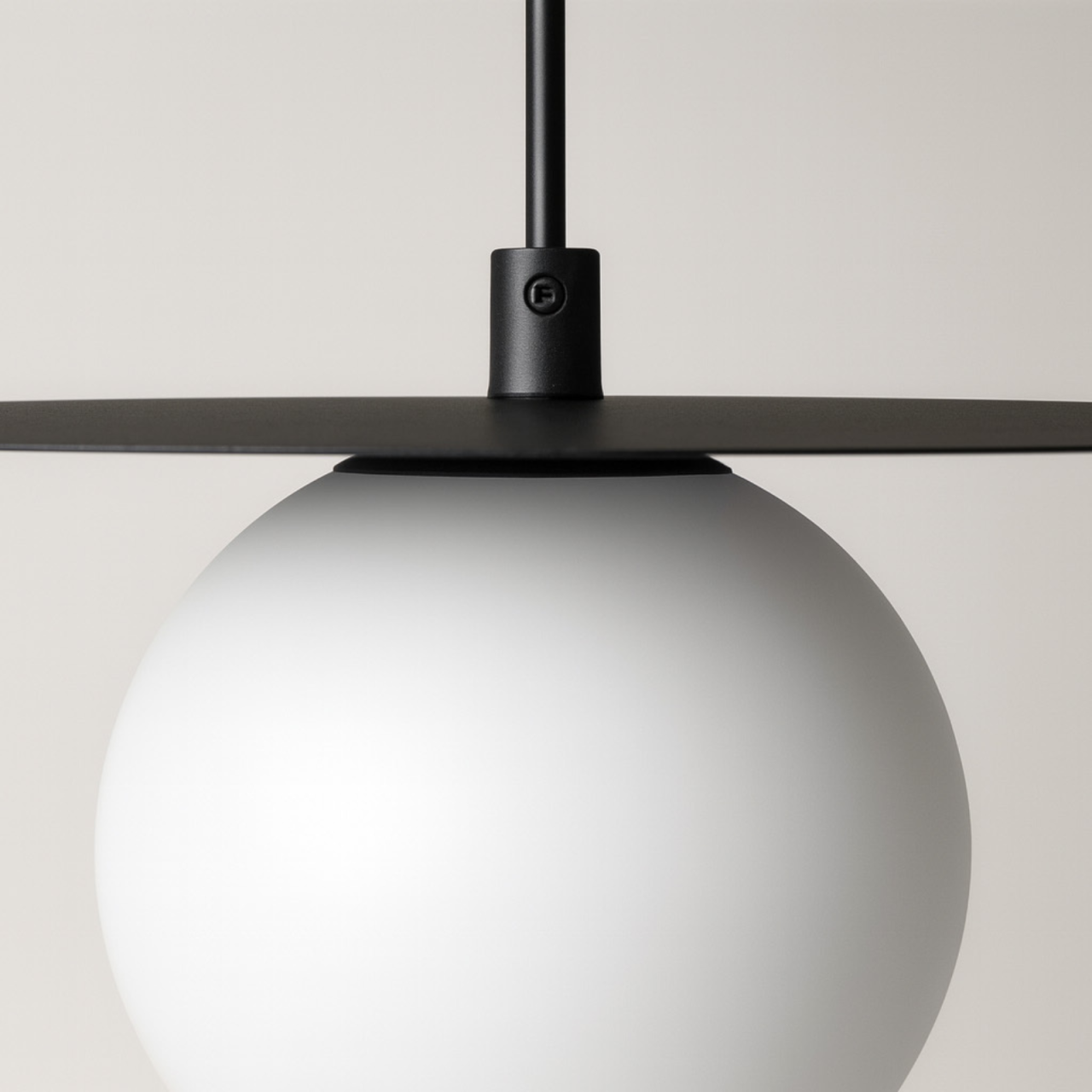 Lampă suspendată ROBIN K-5436 negru cu glob alb G9 | Kaja Lighting [3]