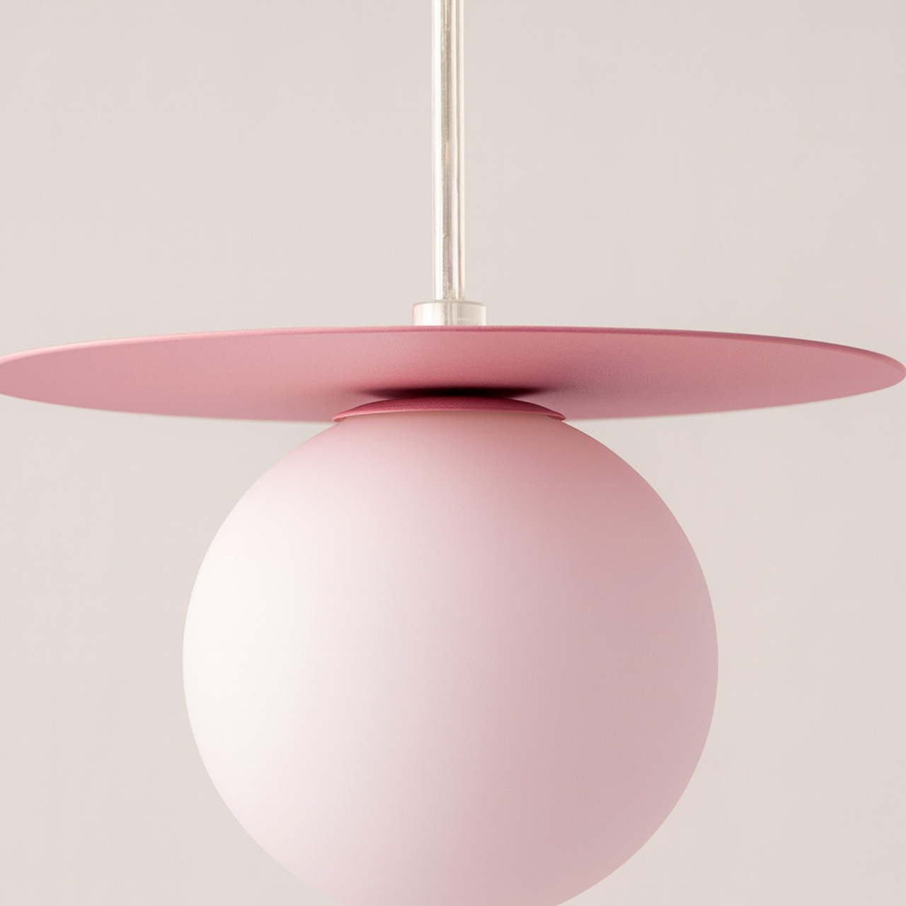 Lampă suspendată ROBIN K-5440 roz pudrat cu glob alb G9 | Kaja Lighting [5]
