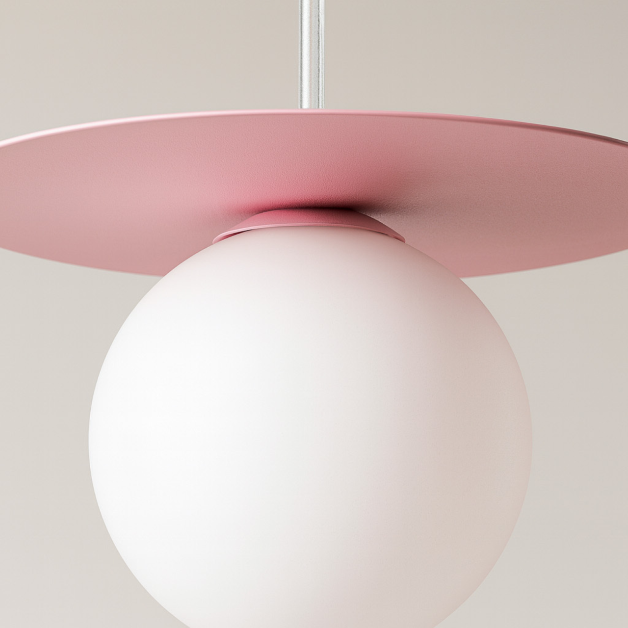 Lampă suspendată ROBIN K-5440 roz pudrat cu glob alb G9 | Kaja Lighting [2]