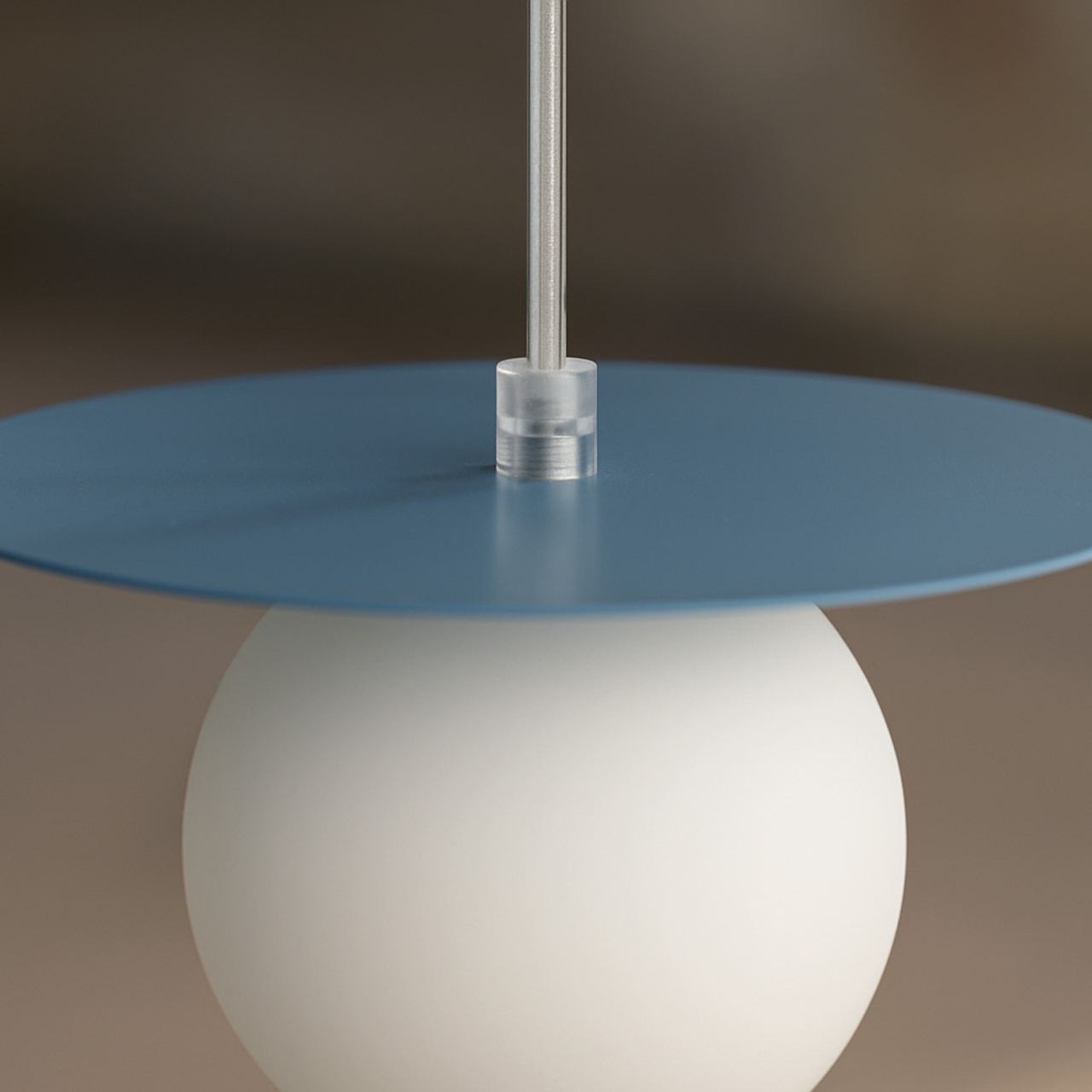 Lampă suspendată ROBIN K-5445 albastru pastel cu glob alb G9 | Kaja Lighting [3]