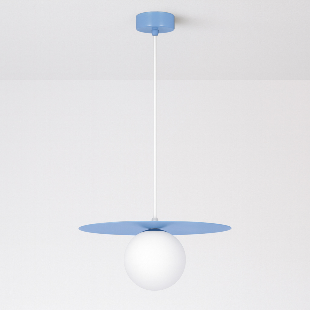 Lampă suspendată ROBIN K-5446 albastru cu glob alb G9 | Kaja Lighting [2]