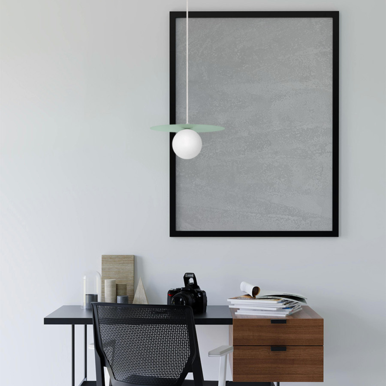 Lampă suspendată ROBIN K-54896 verde cu glob alb G9 | Kaja Lighting [2]