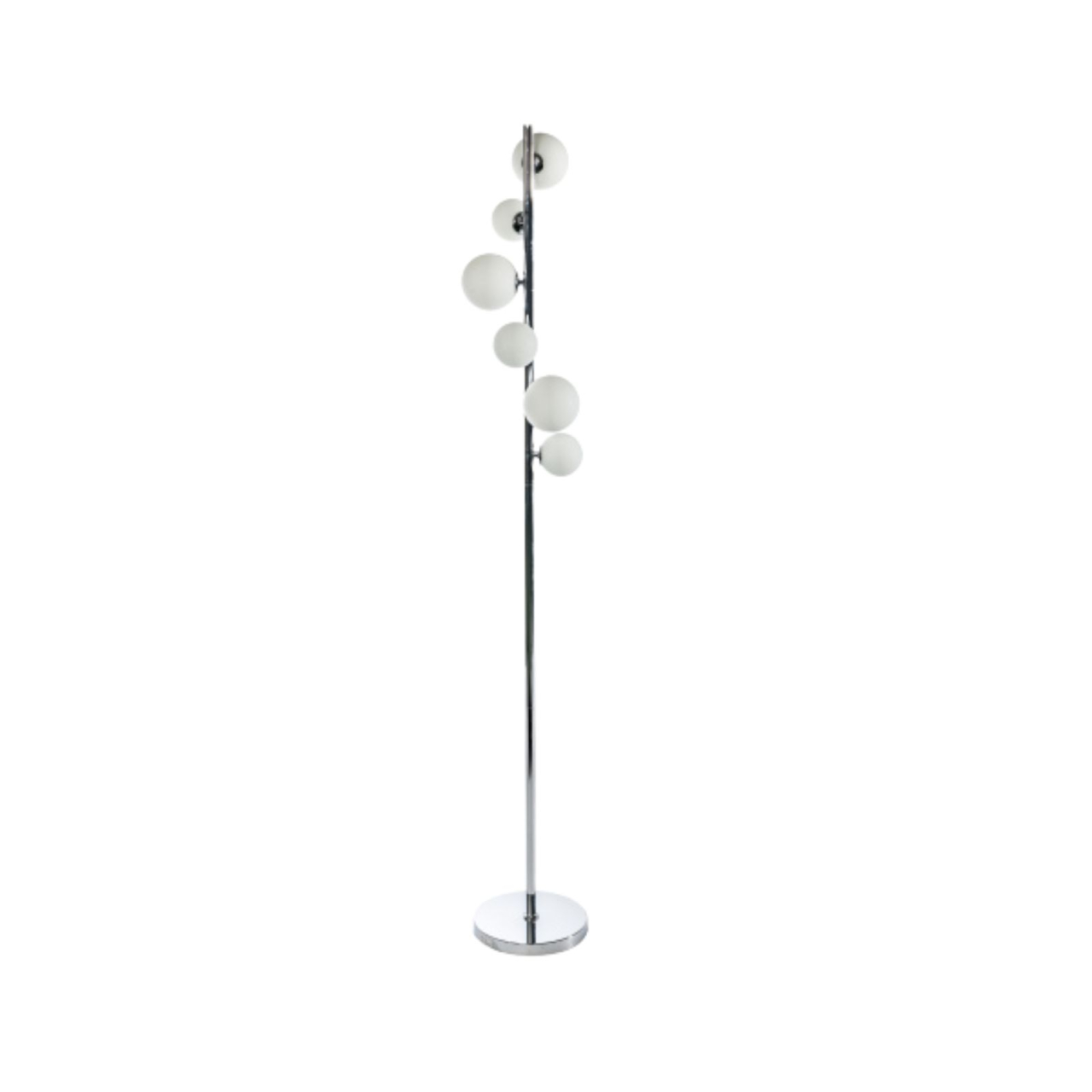 Lampadar Azzardo SYBILLA 6 FLOOR crom lucios cu globuri alb mat AZ4405 [2]