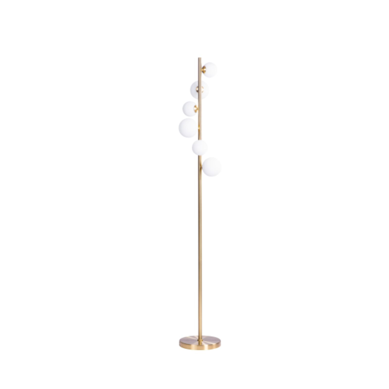 Lampadar Azzardo SYBILLA 6 FLOOR GO auriu cu globuri alb mat AZ4406 [2]