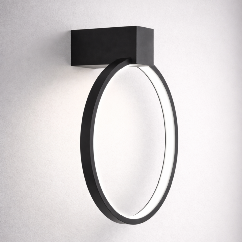 Aplice - aplica perete CIRCOLO LED XS negru LED integrat 4000K Nowodvorski
