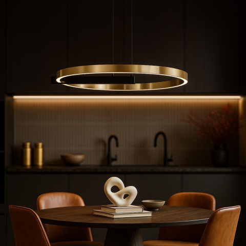 Lustra - Lustră LED Kaja METIS K-8233 negru 40W 4800 lm CCT
