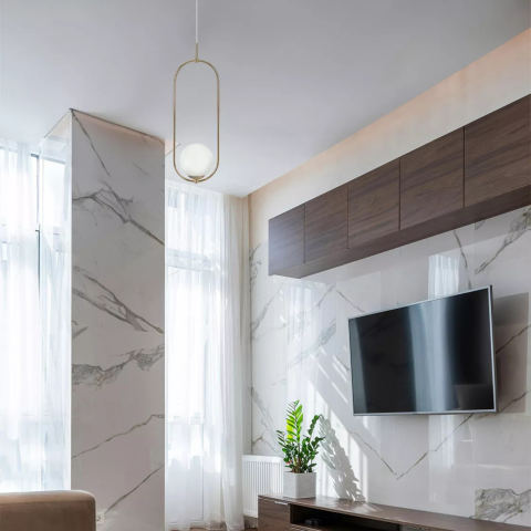 Lustra - Lampă suspendată K-5391 RITUS 1xE27 metal sticlă