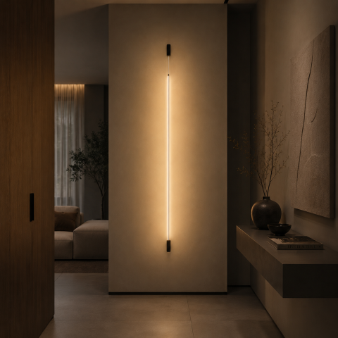 Lustra - lustra suspendata VERTIC LED negru 3000K Nowodvorski
