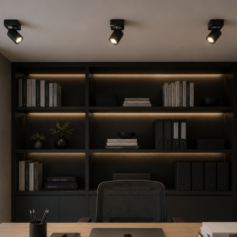 Spoturi - Spot TOMI 1 AZ0681 – Negru, GU10, Spot aplicat modern | Azzardo