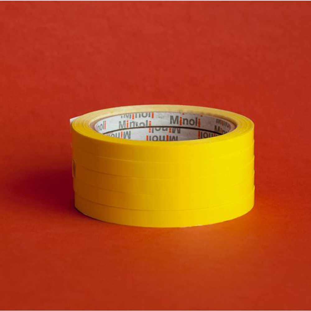 Banda adeziva Minoli pentru sigilat si inchis pungi, 9mm x 50m, galben [2]
