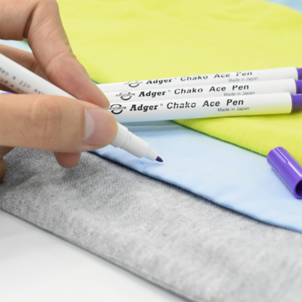 Carioca evanescenta pentru dat semne pe material textil, Adger original, violet [4]