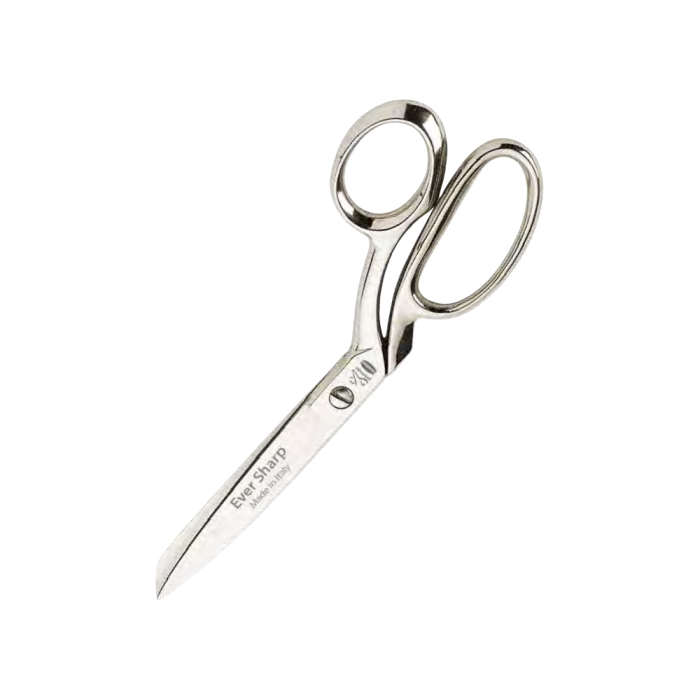 Foarfeca de croitorie din otel carbon C50 nichelat, manere inegale, cu autoascutire, Ever Sharp, Premax, colectia Classica, 20cm (8″) [2]