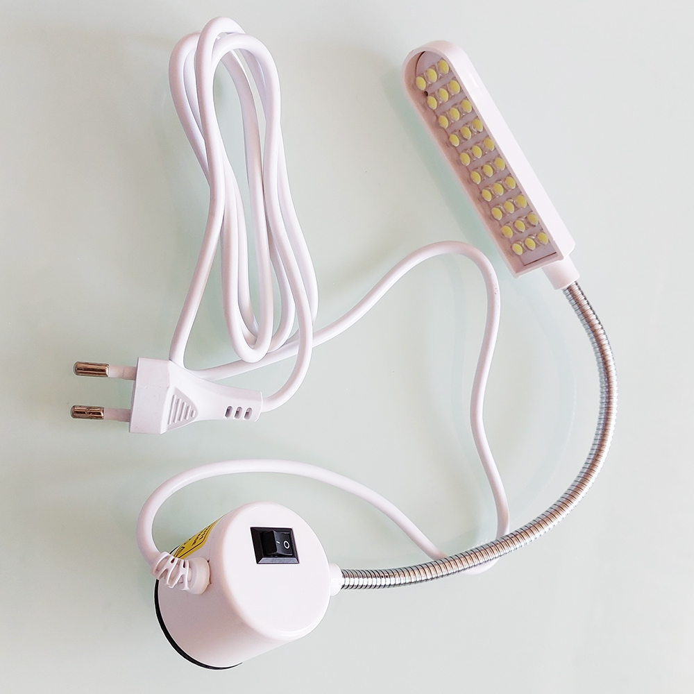 Lampa ergonomica cu 30 leduri, cu suport magnetic, pentru masini de cusut, cu stecher pentru priza, 220V [3]