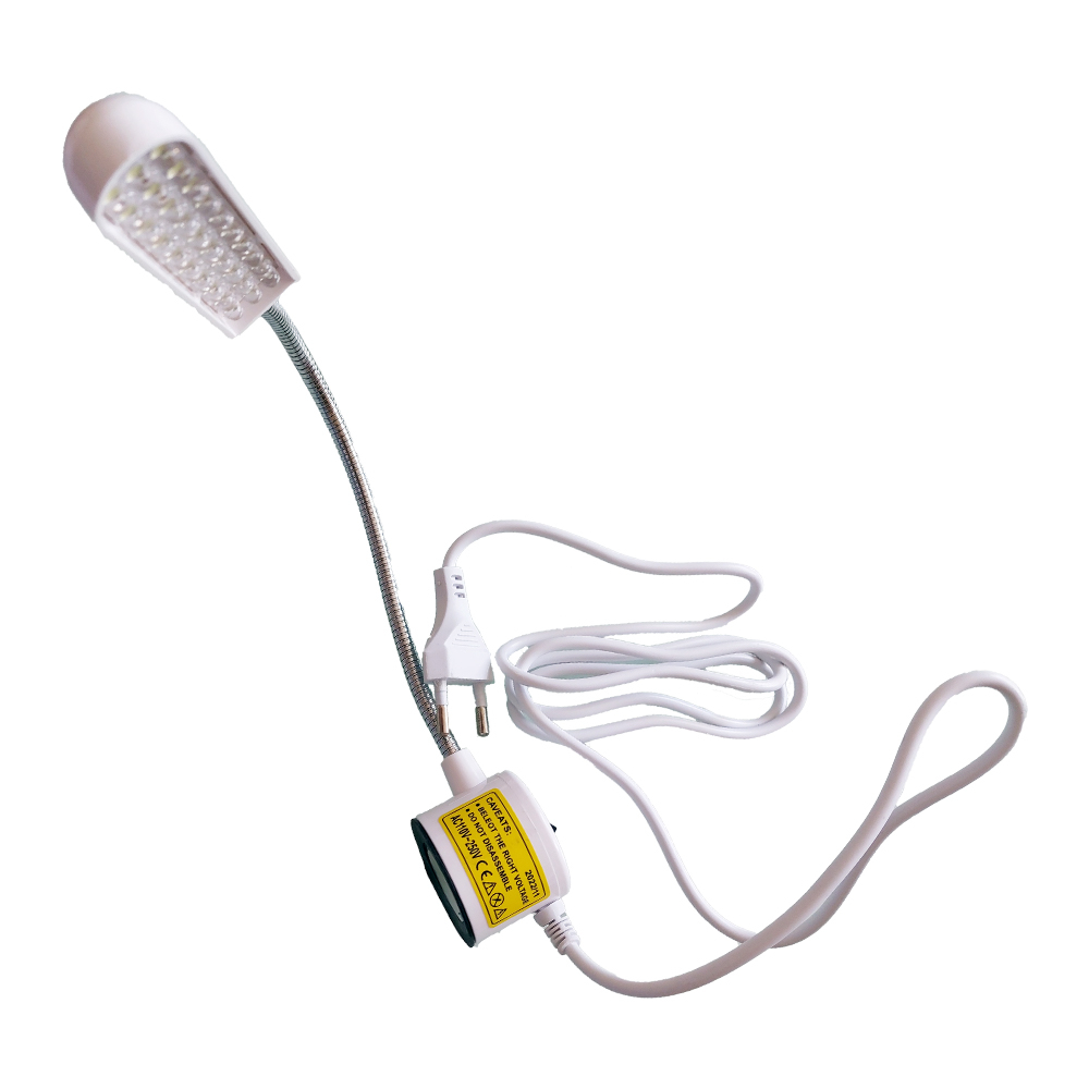 Lampa ergonomica cu 30 leduri, cu suport magnetic, pentru masini de cusut, cu stecher pentru priza, 220V [2]