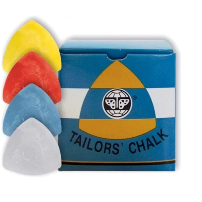 Set 10 buc creta triunghiulara pentru croitorie, culori asortate - alb, rosu, galben, albastru [5]