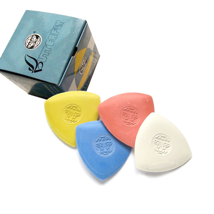 Set 10 buc creta triunghiulara pentru croitorie, culori asortate - alb, rosu, galben, albastru [3]