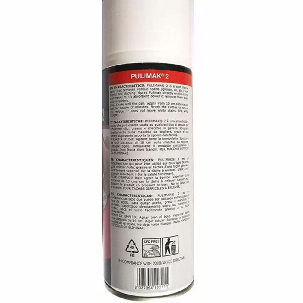 Spray de scos pete cu putere marita de curatare de pe materiale textile, haine, covoare, tapiterie, capacitate 400ml - Pulimak2 [3]