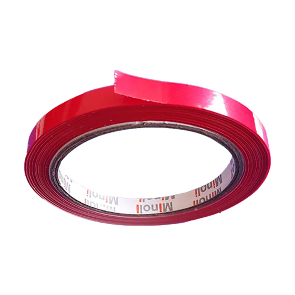 Benzi adezive sigilat pungi - Banda adeziva pentru sigilat si inchis pungi, 9mm x 50m, Minoli, rosu