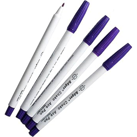 Carioca evanescenta pentru dat semne pe material textil, Adger original, violet [2]