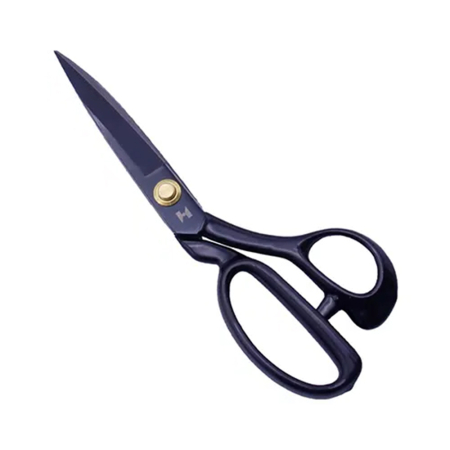 Foarfeca de croitorie de uz casnic si profesional cu lama dreapta, maner negru, otel carbon inoxidabil, manere inegale, Strong H, 30cm (12″) [1]