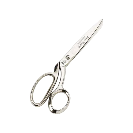 Foarfeci de croitorie - Foarfeca de croitorie din otel carbon C50 nichelat, manere inegale, cu autoascutire, Ever Sharp, Premax, colectia Classica, 20cm (8″)