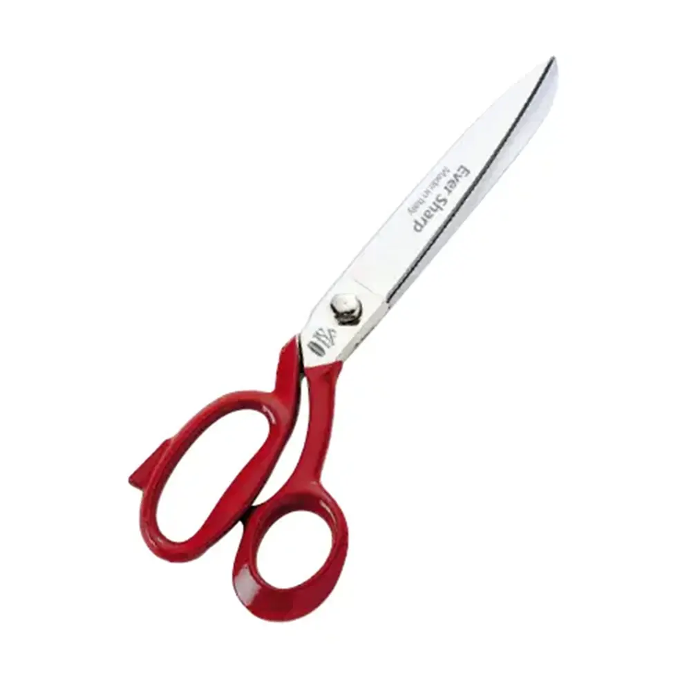 Foarfeci de croitorie - Foarfeca de croitorie din otel carbon C50 nichelat, manere inegale, cu autoascutire, Ever Sharp, Premax, colectia Classica, 25cm (10″)