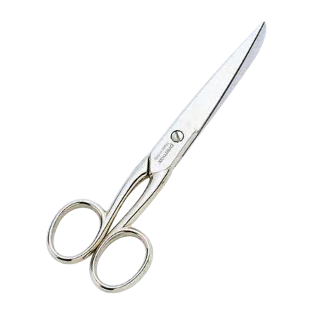 Foarfeci - Foarfeca de cusaturi de uz casnic si profesional din otel carbon fin placat cu nichel, manere egale, Premax, colectia Omnia, 15cm (6")