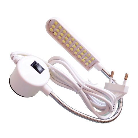 Lampi de iluminat - Lampa ergonomica cu 30 leduri, cu suport magnetic, pentru masini de cusut, cu stecher pentru priza, 220V