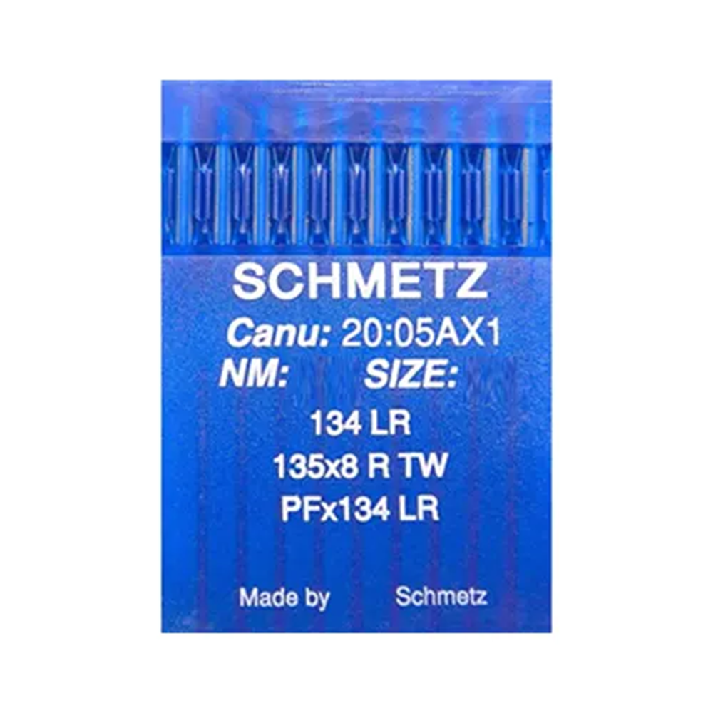 Ace de cusut - Set 10 ace de cusut pentru masini de cusut industriale, Schmetz, pentru piele, varf lance - LR