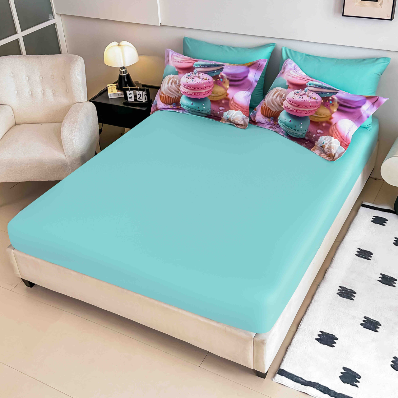 Lenjerie Finet 6 Piese – Macarons Candy Sweet – Jojo Home [2]