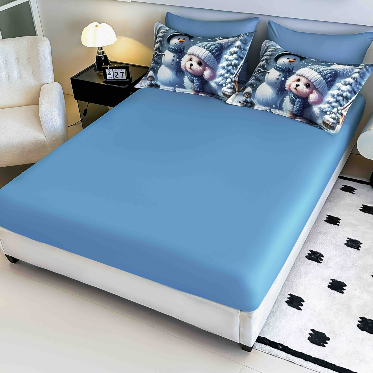 Lenjerie pat Finet gros JOJO HOME Craciun – model festiv [2]