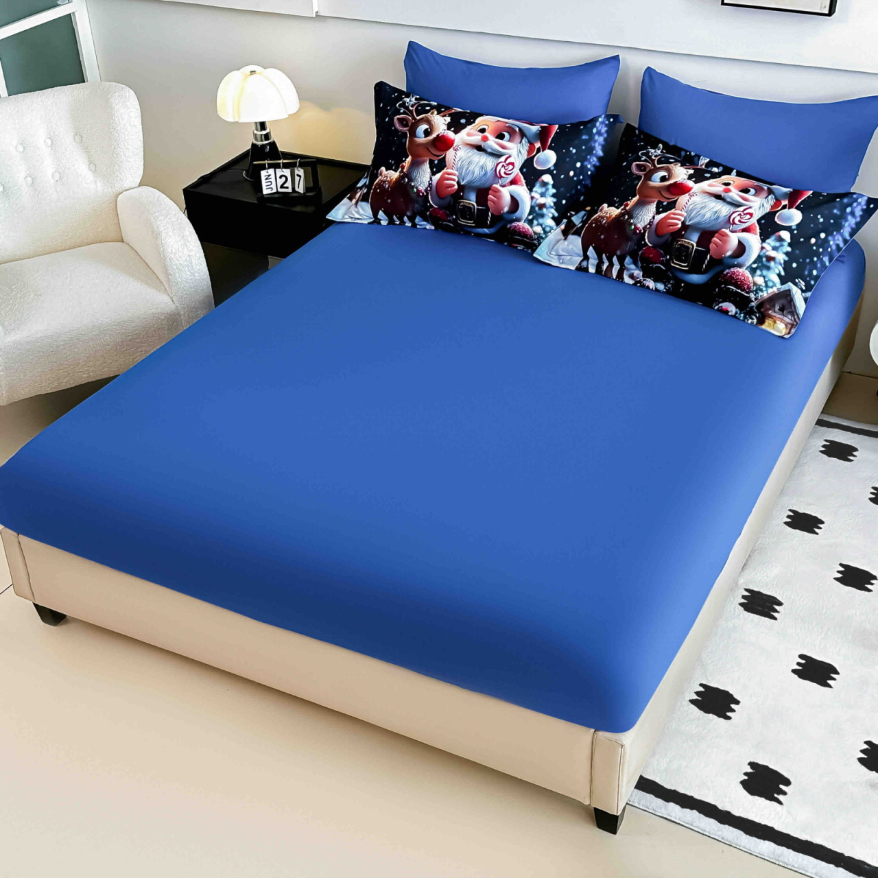 Lenjerie pat Finet gros JOJO HOME Craciun – model festiv [2]