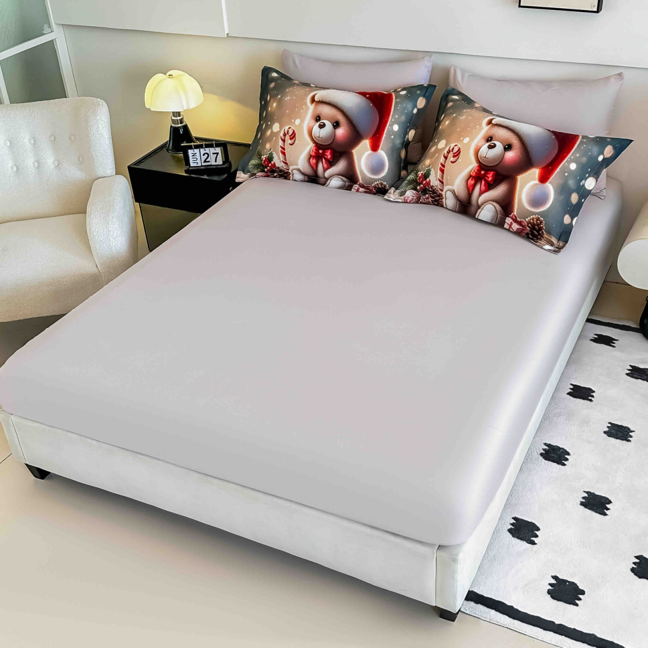 Lenjerie pat Finet gros JOJO HOME Craciun – model festiv [2]