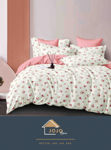 Lenjerii de pat fara elastic - 2 persoane - lenjerie-pat-jojo-home-flori-roz-finet-6-piese.jpg