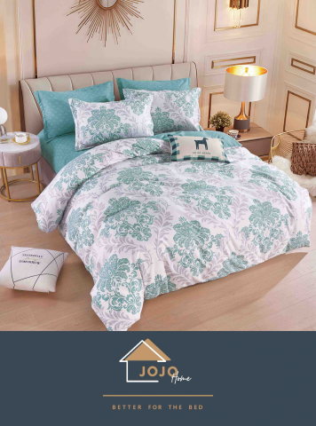 Lenjerii de pat fara elastic - 2 persoane - lenjerie-jojo-home-baroc-verde-menta.jpg