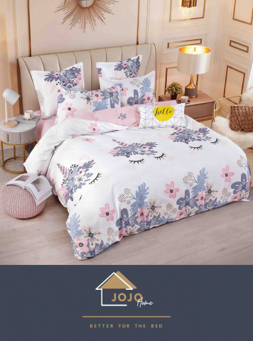 Lenjerii de pat fara elastic - 2 persoane - lenjerie-pat-jojo-home-gene-florale-pastel-6piese.jpg