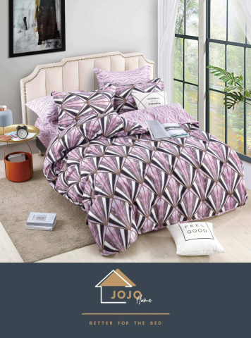 Lenjerii de pat fara elastic - 2 persoane - lenjerie-jojo-home-geometric-mov-modern.jpg