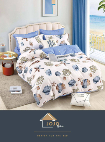 Lenjerii de pat fara elastic - 2 persoane - lenjerie-jojo-home-marin-scoici-vara.jpg