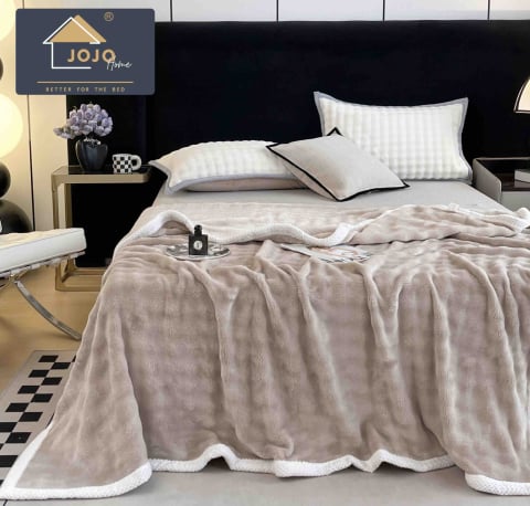 Paturi Cocolino - Patura Cocolino Cu Bordura Alba – 200x230 cm – Microfibra Moale