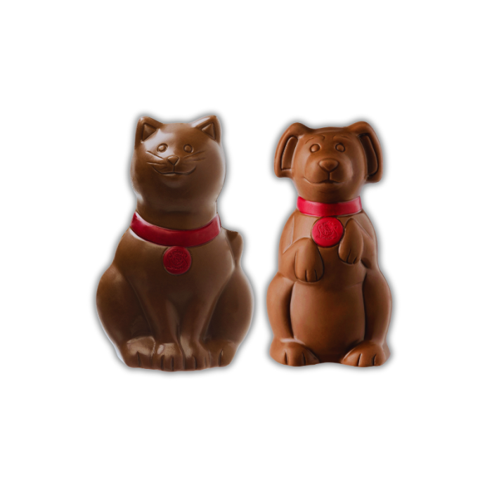 Figurina caine sau pisica ciocolata lapte 50g [1]